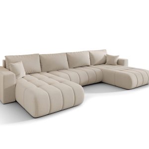 Narożnik MILO U PREMIUM, tkanina WIND, Beżowy 813853