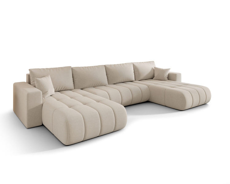 Narożnik MILO U PREMIUM, tkanina WIND, Beżowy 813853