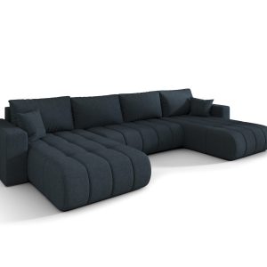 Narożnik MILO U PREMIUM, tkanina WIND, Ciemnoniebieski 813804