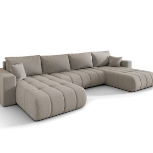 Narożnik MILO U PREMIUM, tkanina WIND, Piaskowy 813849