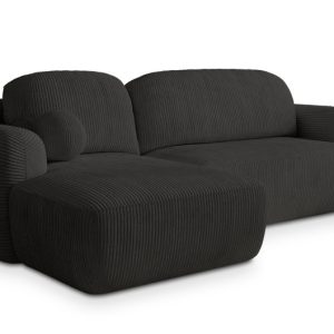 NAROŻNIK MODENZA P L-S z funkcją spania Czarny 650203
