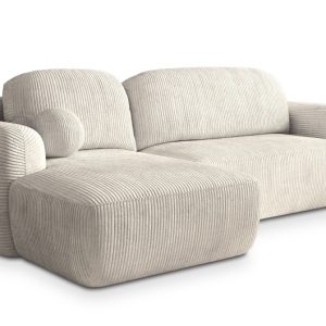 NAROŻNIK MODENZA P L-S z funkcją spania ecru 649999