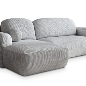 NAROŻNIK MODENZA P L-S z funkcją spania Szary 650069