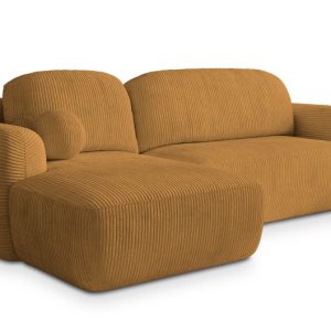 NAROŻNIK MODENZA P L-S z funkcją spania Żółty 650243