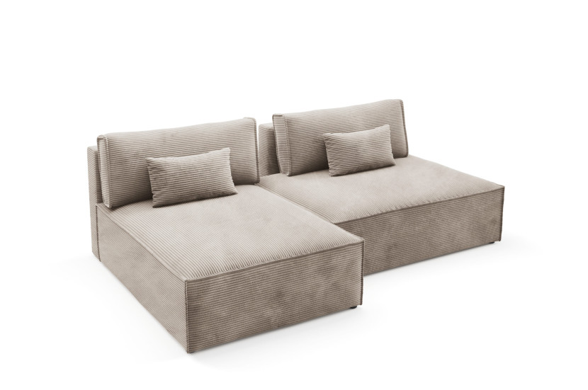 Narożnik modułowy LUCCA z funkcją spania sztruks POSO 02 433959