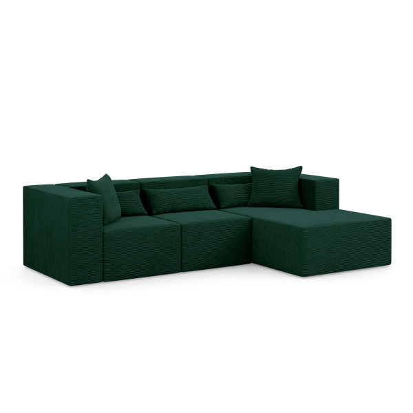 Narożnik modułowy NOVA L - 284x180x76cm, Butelkowa zieleń, 753032