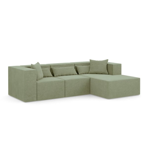 Narożnik modułowy NOVA L - 284x180x76cm, Oliwkowy 753024