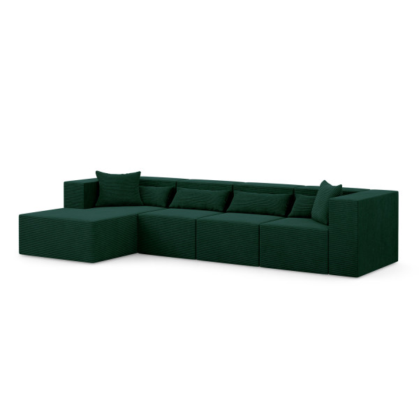 Narożnik modułowy NOVA L MAX - 360x180x76cm, Butelkowa Zieleń 753018