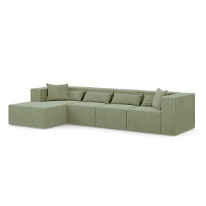 Narożnik modułowy NOVA L MAX – 360x180x76cm, Oliwkowy 753049