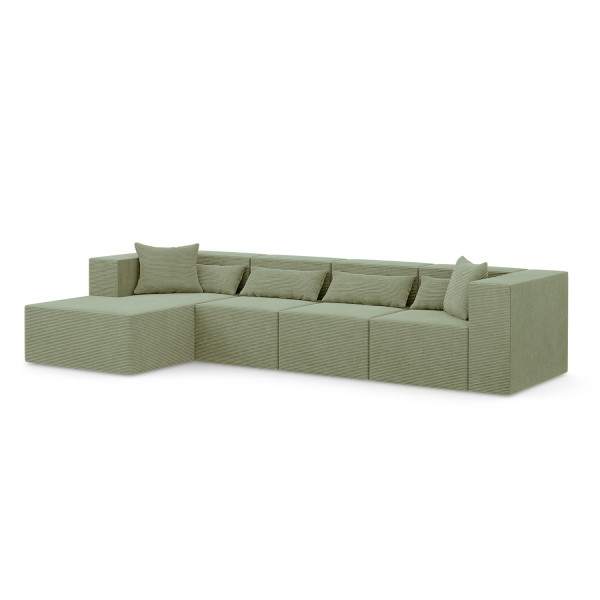 Narożnik modułowy NOVA L MAX - 360x180x76cm, Oliwkowy 753049