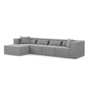 Narożnik modułowy NOVA L MAX – 360x180x76cm, Szary 753028