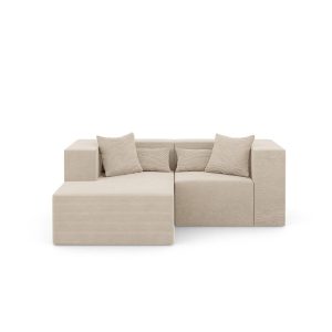 Narożnik Modułowy NOVA S Otomana 208x180x76cm Beżowy 753035