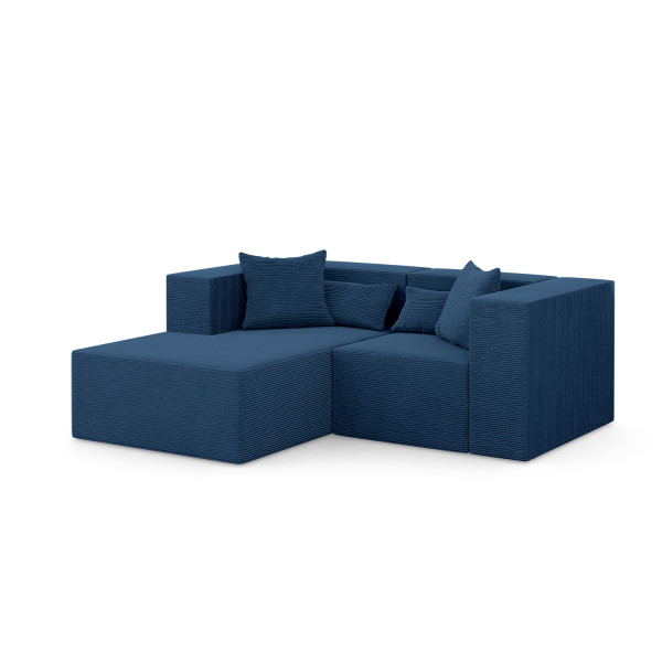 Narożnik Modułowy NOVA S Otomana 208x180x76cm Granatowy 753043