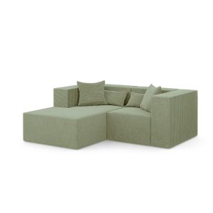 Narożnik Modułowy NOVA S Otomana 208x180x76cm Oliwkowy 753041