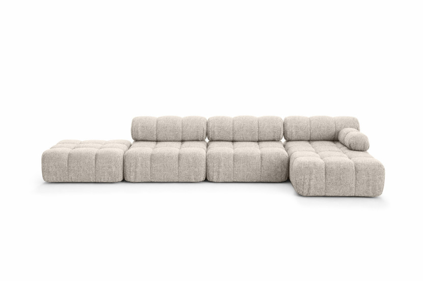 Narożnik modułowy w kształcie L, Abriamo, Beżowy, Prawy, Selia L XL 958199