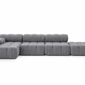 Narożnik modułowy w kształcie L, Abriamo, Ciemnoszary, Lewy, Selia L XL 958131