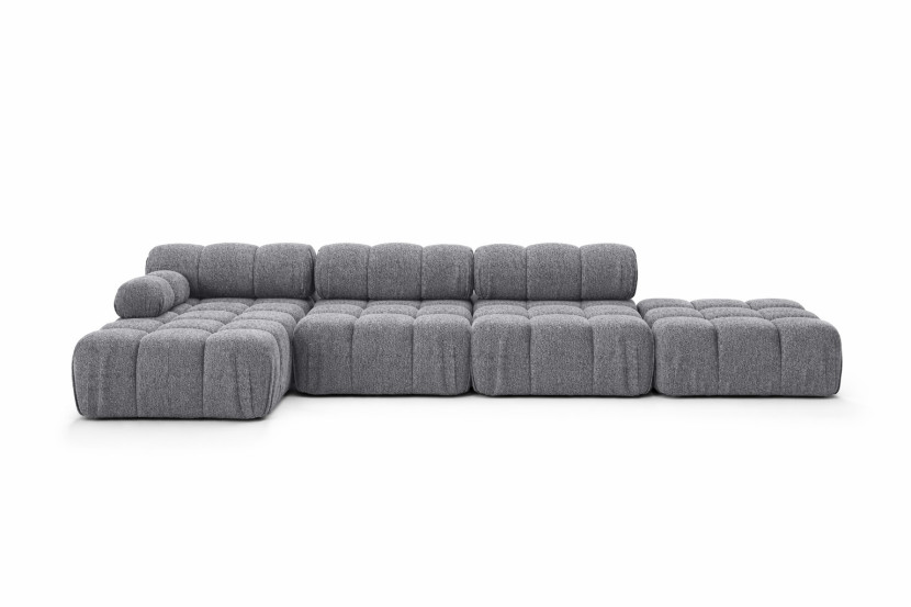 Narożnik modułowy w kształcie L, Abriamo, Ciemnoszary, Lewy, Selia L XL 958131