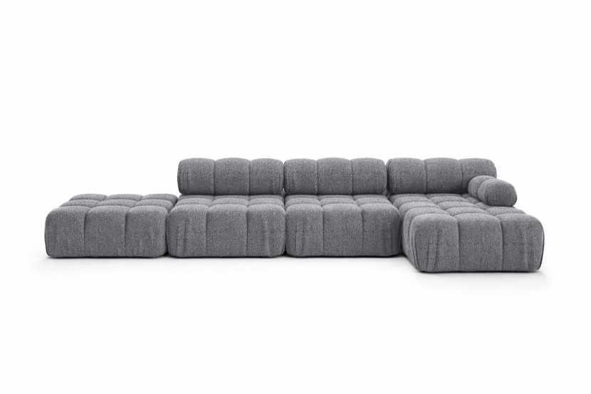 Narożnik modułowy w kształcie L, Abriamo, Ciemnoszary, Prawy, Selia L XL 958244