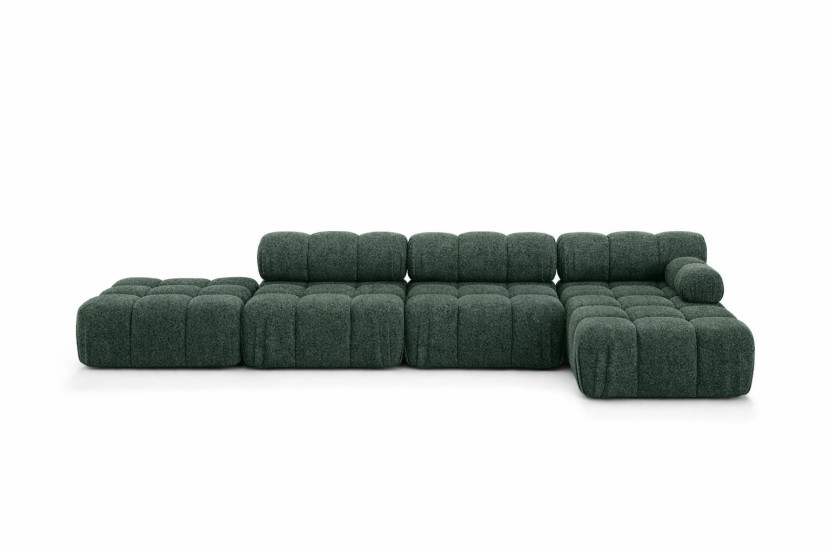 Narożnik modułowy w kształcie L, Abriamo, Ciemnozielony, Prawy, Selia L XL 958155