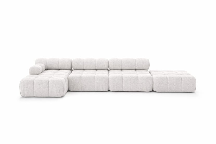 Narożnik modułowy w kształcie L, Abriamo, Ecru, Lewy, Selia L XL 958223