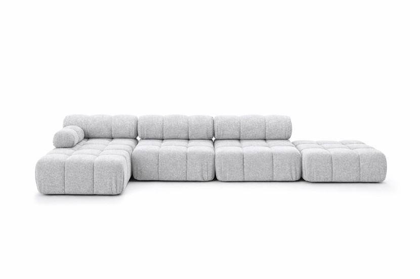 Narożnik modułowy w kształcie L, Abriamo, Jasnoszary, Lewy, Selia L XL 958216