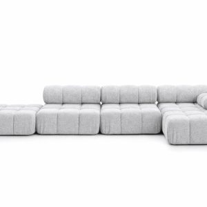 Narożnik modułowy w kształcie L, Abriamo, Jasnoszary, Prawy, Selia L XL 958194