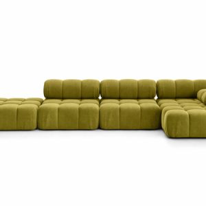 Narożnik modułowy w kształcie L, Salvador, Oliwkowy, Prawy, Selia L XL 958232