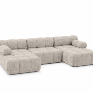 Narożnik modułowy w kształcie U, bukla Abriamo, Beżowy, Selia U 958124 Narożnik modułowy w kształcie U, bukla Abriamo, Beżowy, Selia U 958124