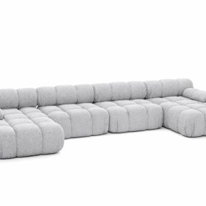 Narożnik modułowy w kształcie U XL, bukla Abriamo, Jasnoszary, Selia U XL 958240 Narożnik modułowy w kształcie U XL, bukla Abriamo, Jasnoszary, Selia U XL 958240