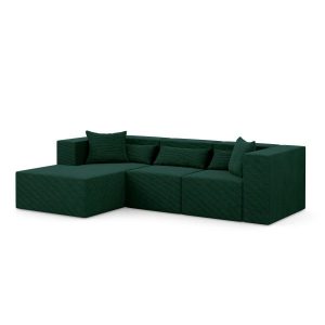 Narożnik modułowy z Otomaną – NOVA L 284x180x76cm, Butelkowa zieleń 753047