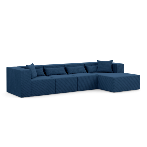 Narożnik modułowy z Otomaną – NOVA L MAX 360x180x76cm Granatowy 753044