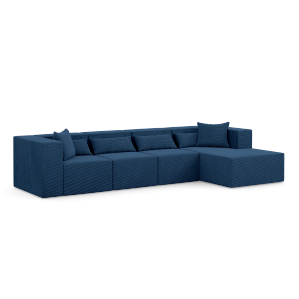 Narożnik modułowy z Otomaną - NOVA L MAX 360x180x76cm Granatowy 753044