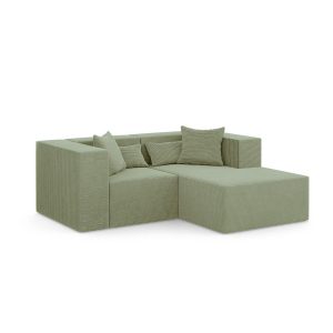 Narożnik Modułowy z Otomaną NOVA S 208x180x76cm Oliwkowy 753033 Narożnik Modułowy z Otomaną NOVA S 208x180x76cm Oliwkowy 753033
