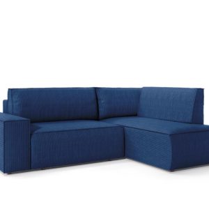 NAROŻNIK Molde L prawy FUNKCJA SPANIA granatowy sztruks Poso 677439 NAROŻNIK Molde L prawy FUNKCJA SPANIA granatowy sztruks Poso 677439