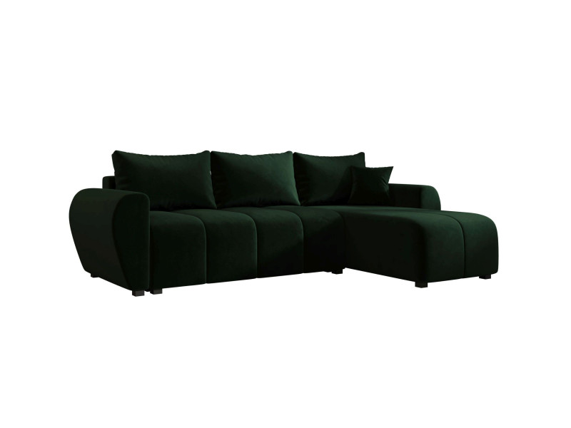 Narożnik MOLISA L itaka 10 prawa ciemnozielony 814843