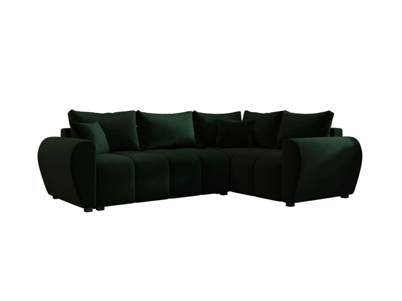 Narożnik MOLISA L PLUS itaka 10 prawa ciemnozielony 815401