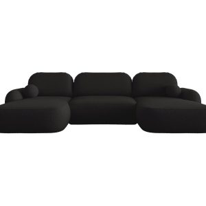 Narożnik MOLLY U terra frotte 14 czarny 809353 Narożnik MOLLY U terra frotte 14 czarny 809353