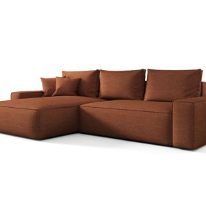 Narożnik MONA z funkcją spania aragon 56 pomarańczowy lewy 815376 Narożnik MONA z funkcją spania aragon 56 pomarańczowy lewy 815376