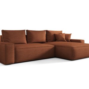 Narożnik MONA z funkcją spania aragon 56 pomarańczowy prawy 815113 Narożnik MONA z funkcją spania aragon 56 pomarańczowy prawy 815113