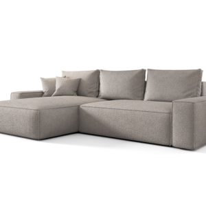 Narożnik MONA z funkcją spania aragon 80 jasnoszary lewy 814895 Narożnik MONA z funkcją spania aragon 80 jasnoszary lewy 814895