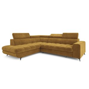 Narożnik MORIVA z funkcją spania Żółty 964898 Narożnik MORIVA z funkcją spania Żółty 964898