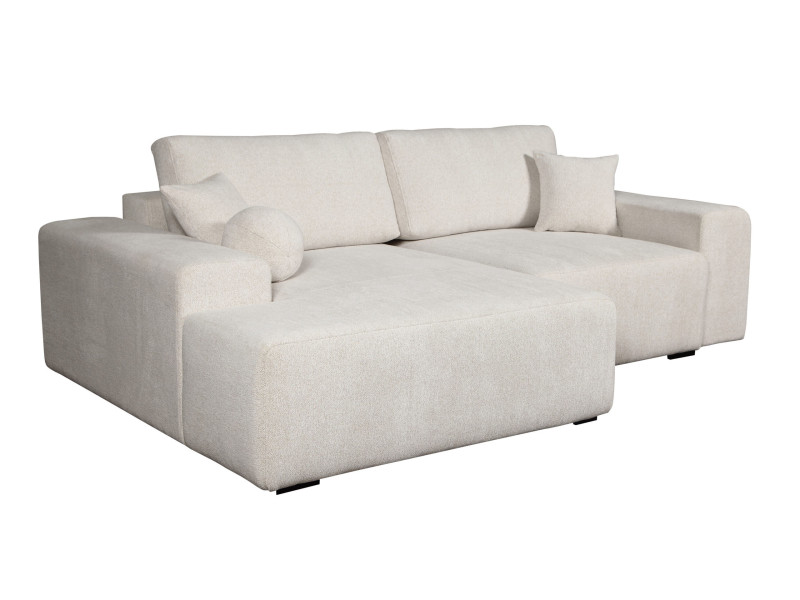 Narożnik Murano Soft z funkcją spania i pojemnikiem, str. lewa, Raven 22 1031437