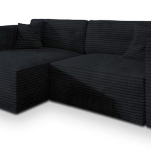 Narożnik NERIO z funkcją spania Czarny 771432 Narożnik NERIO z funkcją spania Czarny 771432