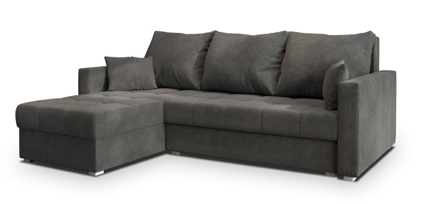 Narożnik NIDA z funkcją spania Szary 741628