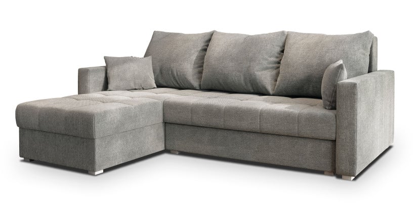Narożnik NIDA z funkcją spania Szary 741584