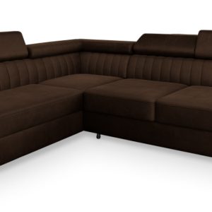NAROŻNIK NOLA L-S z funkcją spania Brązowy 282277 NAROŻNIK NOLA L-S z funkcją spania Brązowy 282277
