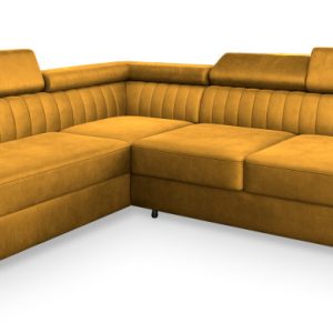NAROŻNIK NOLA L-S z funkcją spania Żółty 282263