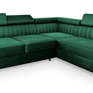 NAROŻNIK NOLA R-S z funkcją spania Zielony 282476