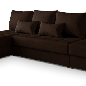Narożnik NORVI z funkcją spania Brązowy 807663 Narożnik NORVI z funkcją spania Brązowy 807663