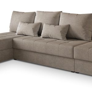 Narożnik NORVI z funkcją spania Brązowy 807754 Narożnik NORVI z funkcją spania Brązowy 807754